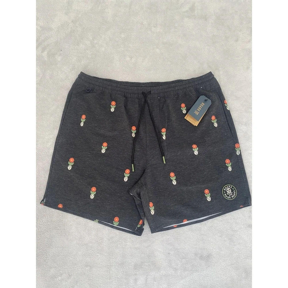 Roark Volley Shorts Mens XL Black Shorey 16